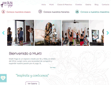 Tablet Screenshot of muktiyogamerida.com